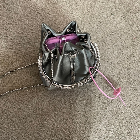 Jimmy Choo bon bon satin bucket handbag - Picture 13 of 15